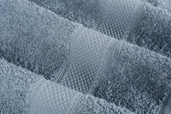 Ice Blue Premium 550 GSM 24 Piece Towel Set- 2 Bath Sheets, 4 Bath Towels, 6 Hand Towels, 4 Tip Towels, 8 Wash Cloths || Made in Canada - Delight Home Solutions