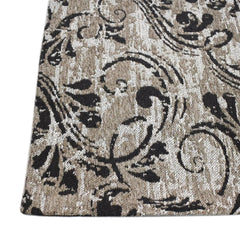 Modern Abstract Area Rug Carpet 8X10 Rugs for Living Room-Machine Washable Rugs for Bedroom Dining Room Living Room - (Black/Light Grey) || Made in Canada - Delight Home Solutions