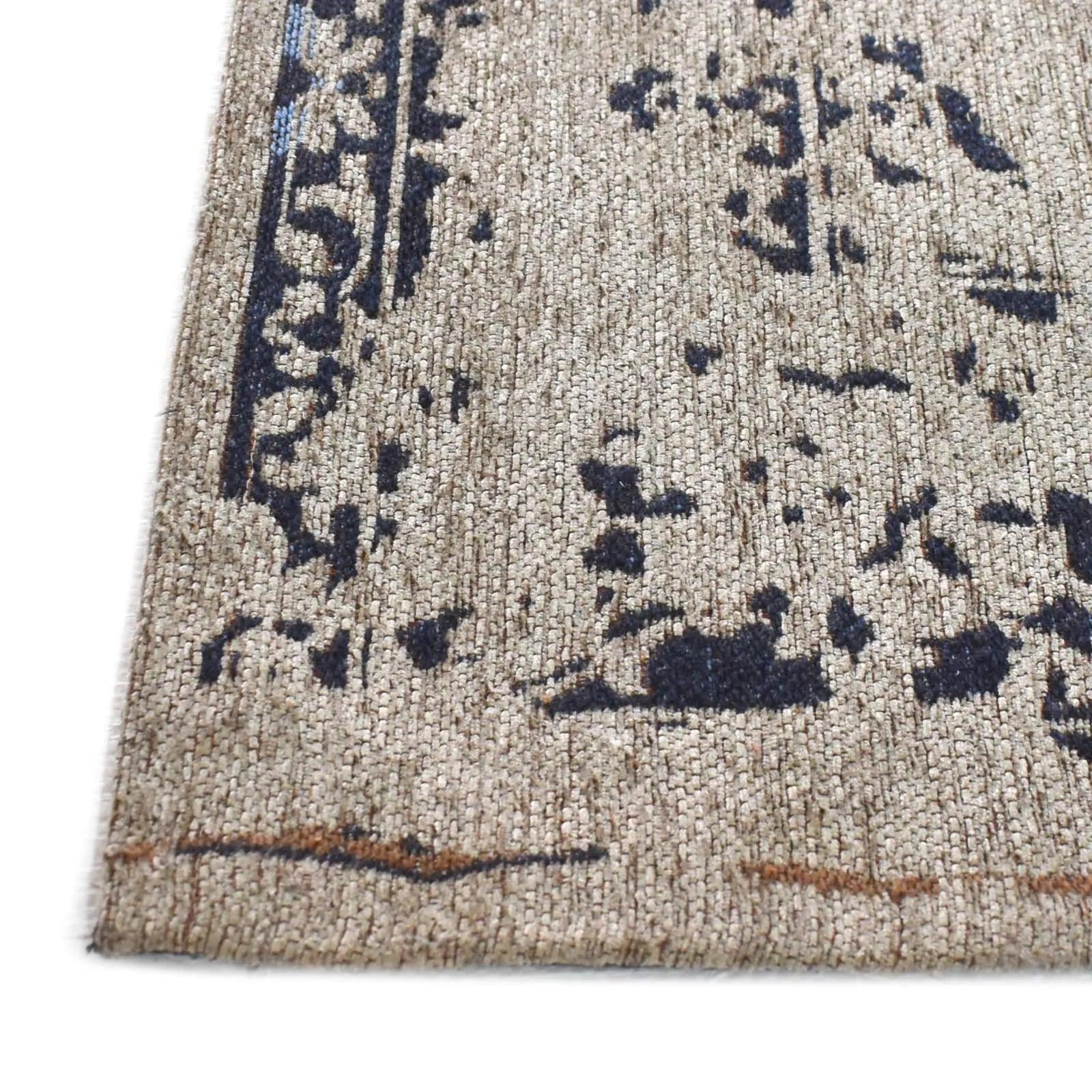 Modern Abstract Area Rug Carpet 8X10 Rugs for Living Room-Machine Washable Rugs for Bedroom Dining Room Living Room - (Blue/Black/Beige) || Made in Canada - Delight Home Solutions